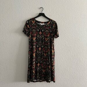 Workshop Republic Clothing Black and Green Casual Sheath Dress